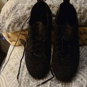 Sparkling Black Women's Athletic Shoes